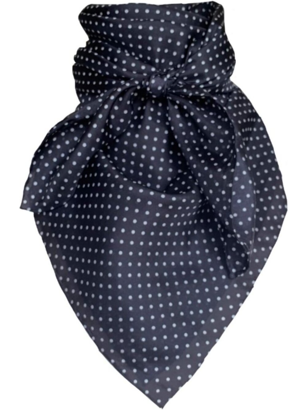 Silk Polka Dot Wild Rag Scarf Bandana - Multiple Colors, L 34.5” & XL 42